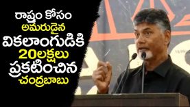 Chandrababu Naidu 20 Lakhs Announced