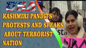 Kashmiri Pandits Protests and Speaks about Terrorist Nation