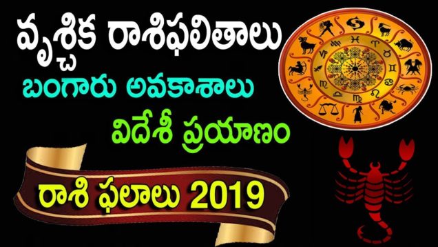 వృశ్చిక రాశి ఫలాలు 2019