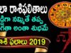 తులా రాశి ఫలితాలు 2019