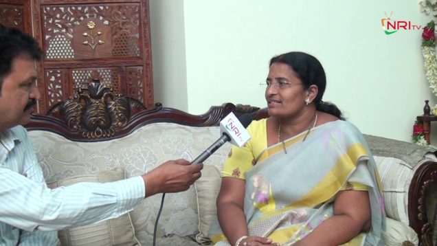 #MLA GV Anjaneyulu’s wife appreciating NRI’s Support