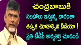 Chandrababu No Need Your Suggestions