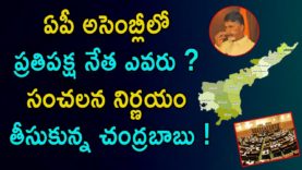 Chandrababu Decision Over Leader Of Opposition In AP Assembly
