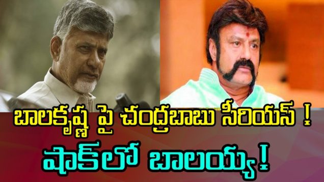 Chandrababu Serious On Balakrishna Over Ambika Krishna Issue