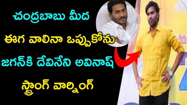 Devineni Avinash Strong Warning To YS JAGAN