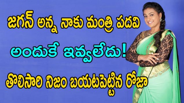 MLA ROJA Gives Clarity About Her Ministry