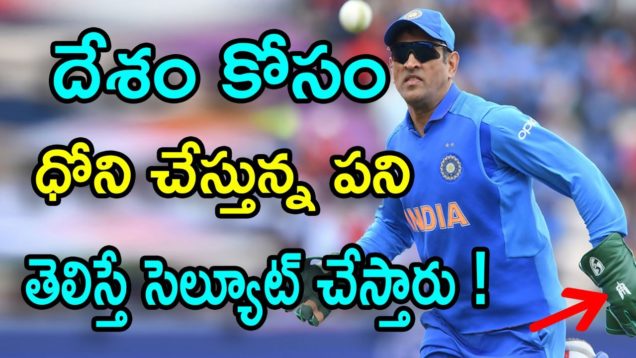 MS Dhoni Insignia From Gloves In ICC World Cup 2019