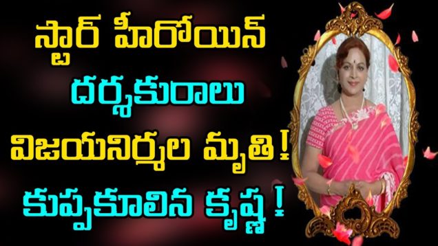 Director Vijaya Nirmala Is NO More