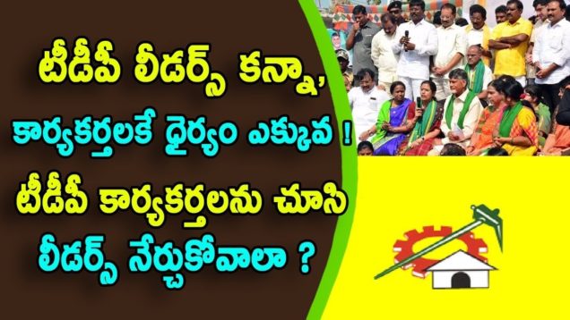 Activists have more courage than TDP leaders