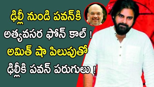 Pawan Kalyan got emergency call from Delhi